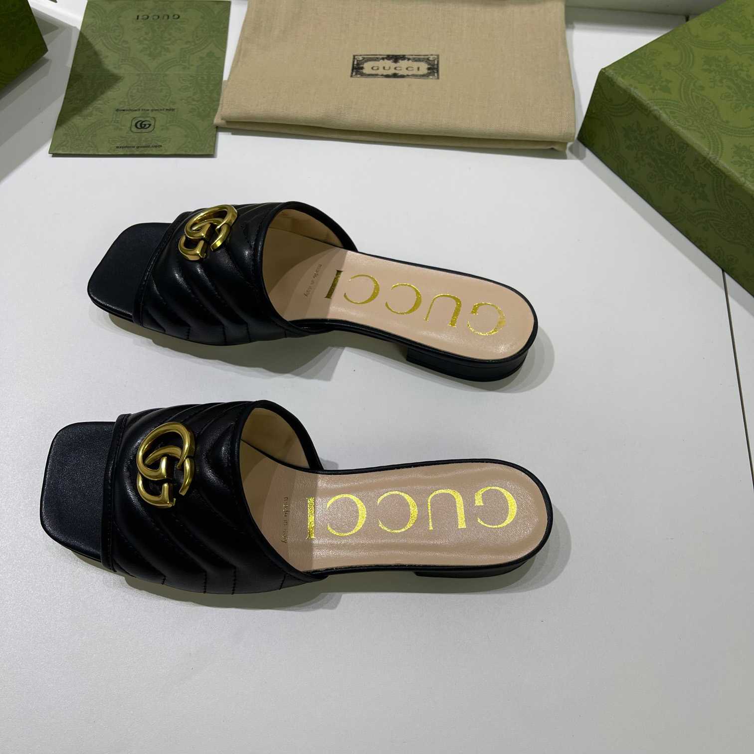 Gucci Women's Slide With Double G - DesignerGu