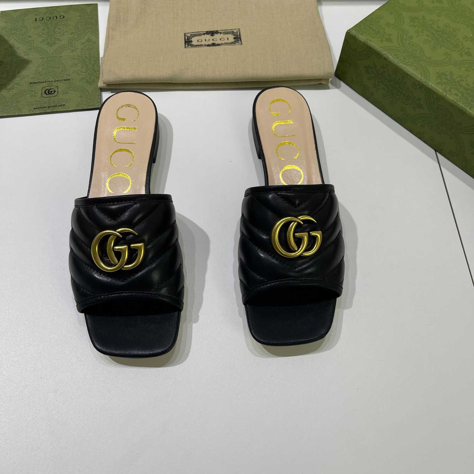 Gucci Women's Slide With Double G - DesignerGu