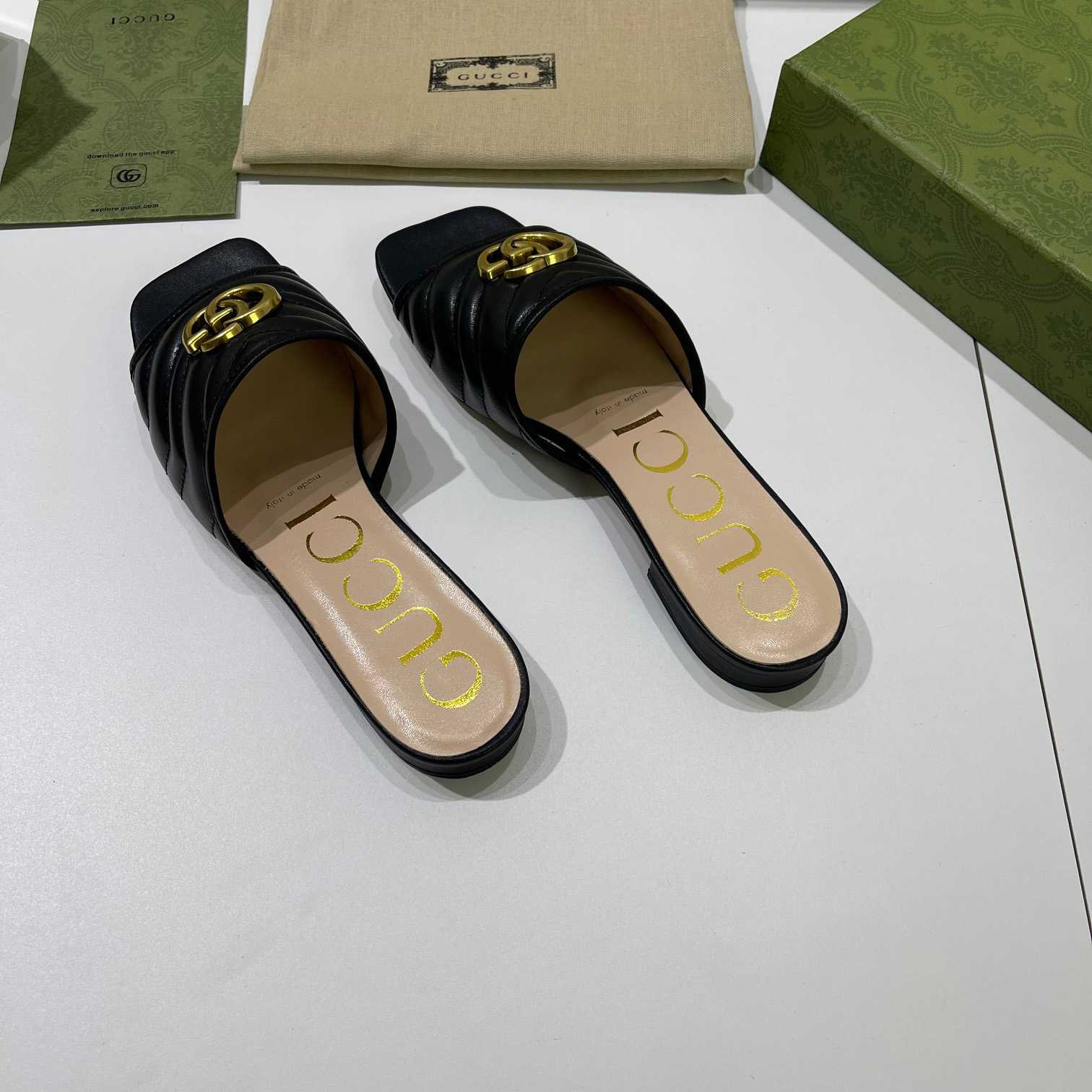 Gucci Women's Slide With Double G - DesignerGu