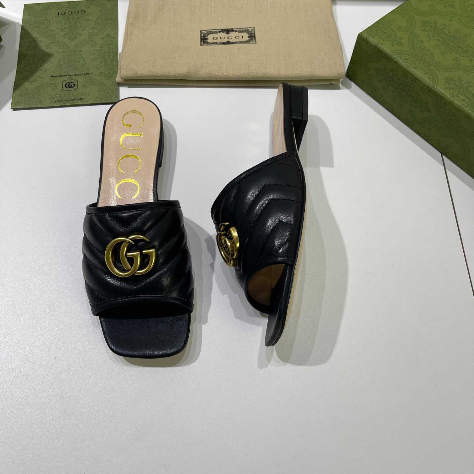 Gucci Women's Slide With Double G - DesignerGu