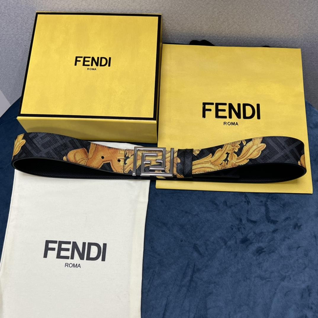 Fendi x Versace Fendace Reversible Belt - DesignerGu