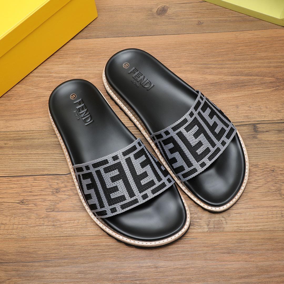 Fendi FF Logo Slides - DesignerGu