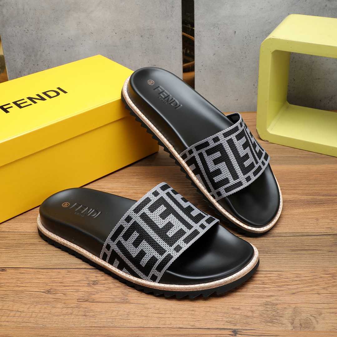 Fendi FF Logo Slides - DesignerGu