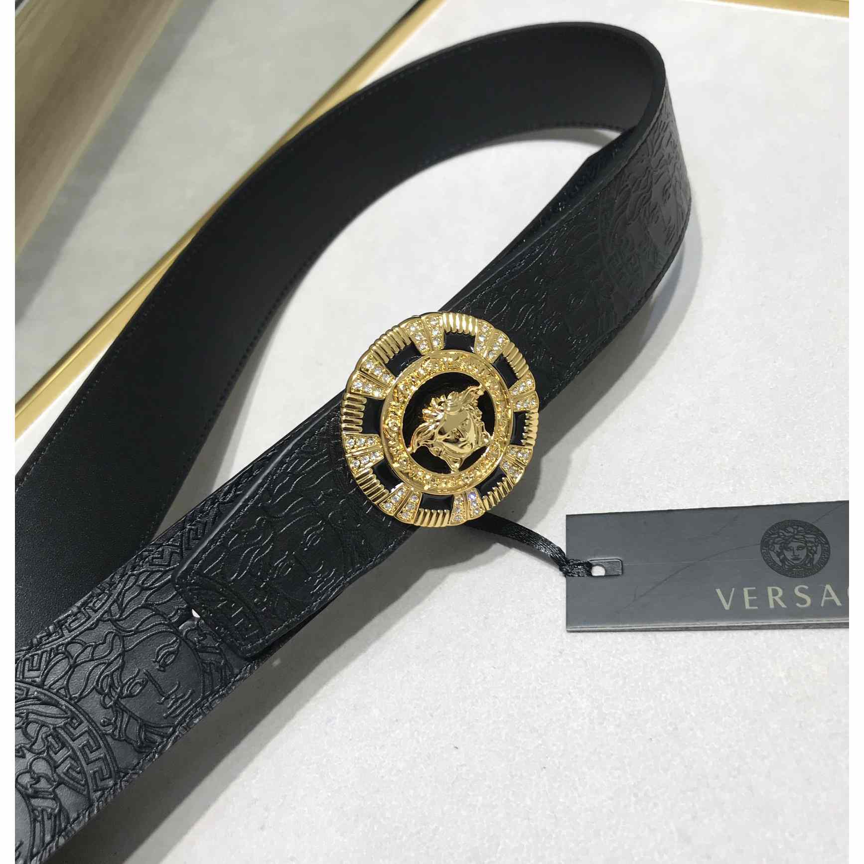 Versace Medusa Leathre Belt    39mm - DesignerGu