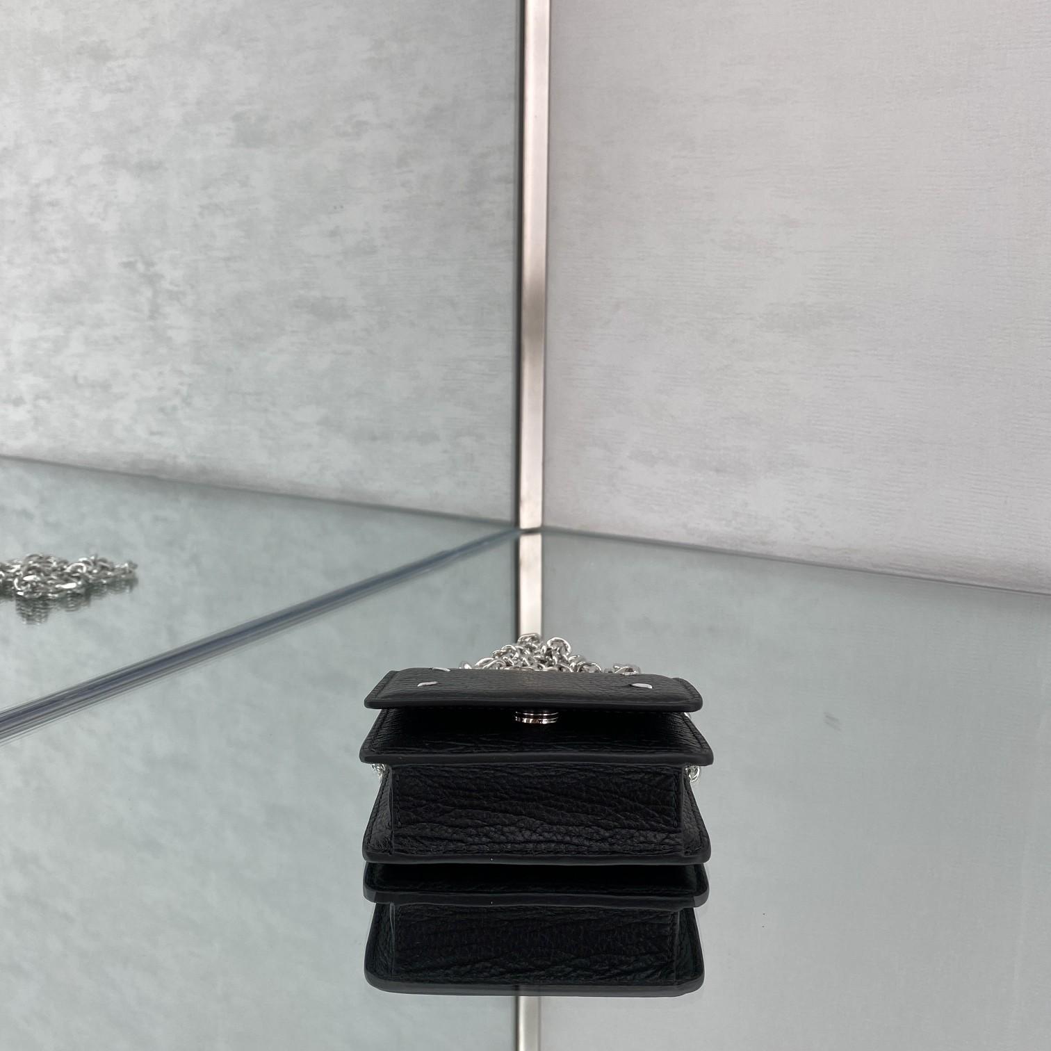 Maison Margiela Black Small Chain Strap Wallet Bag(10x9x3cmm) - DesignerGu