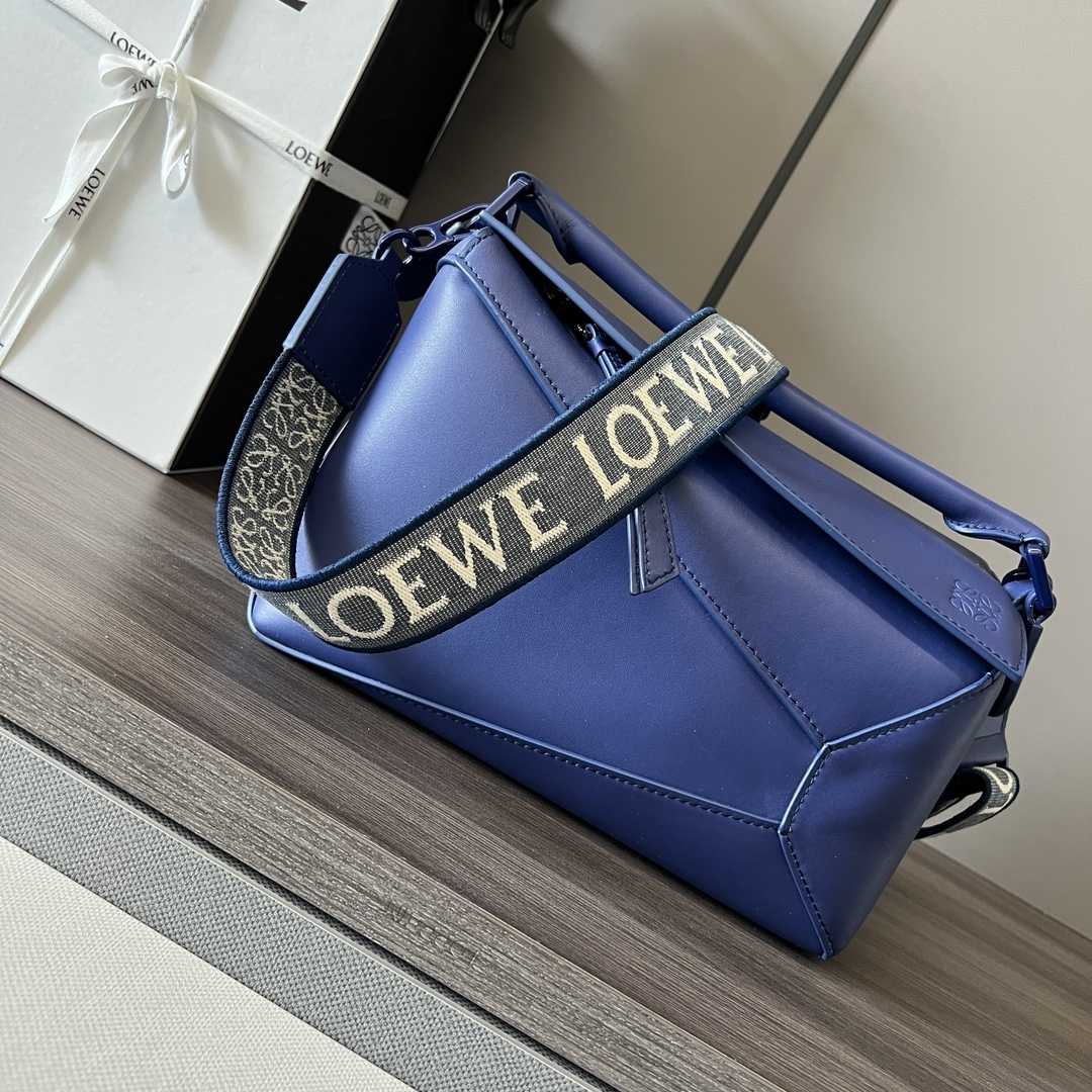 Loewe Small Puzzle Edge Bag In Satin Calfskin - DesignerGu