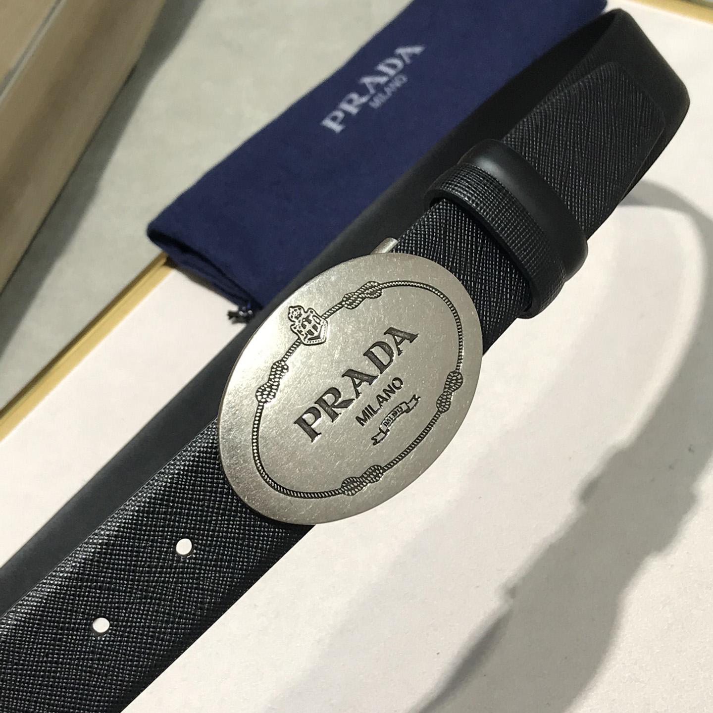 Prada Leather Belt - DesignerGu