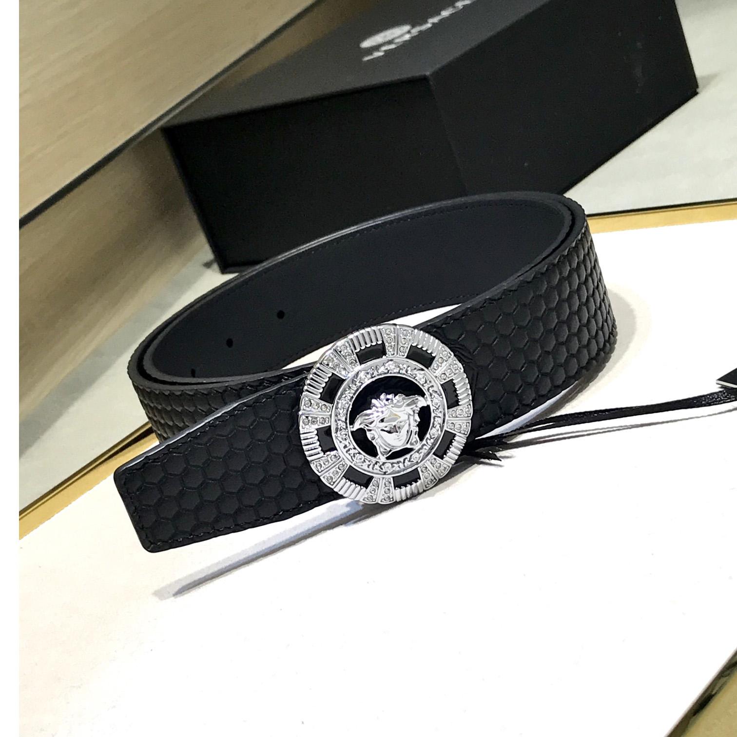 Versace Medusa Leathre Belt    39mm - DesignerGu