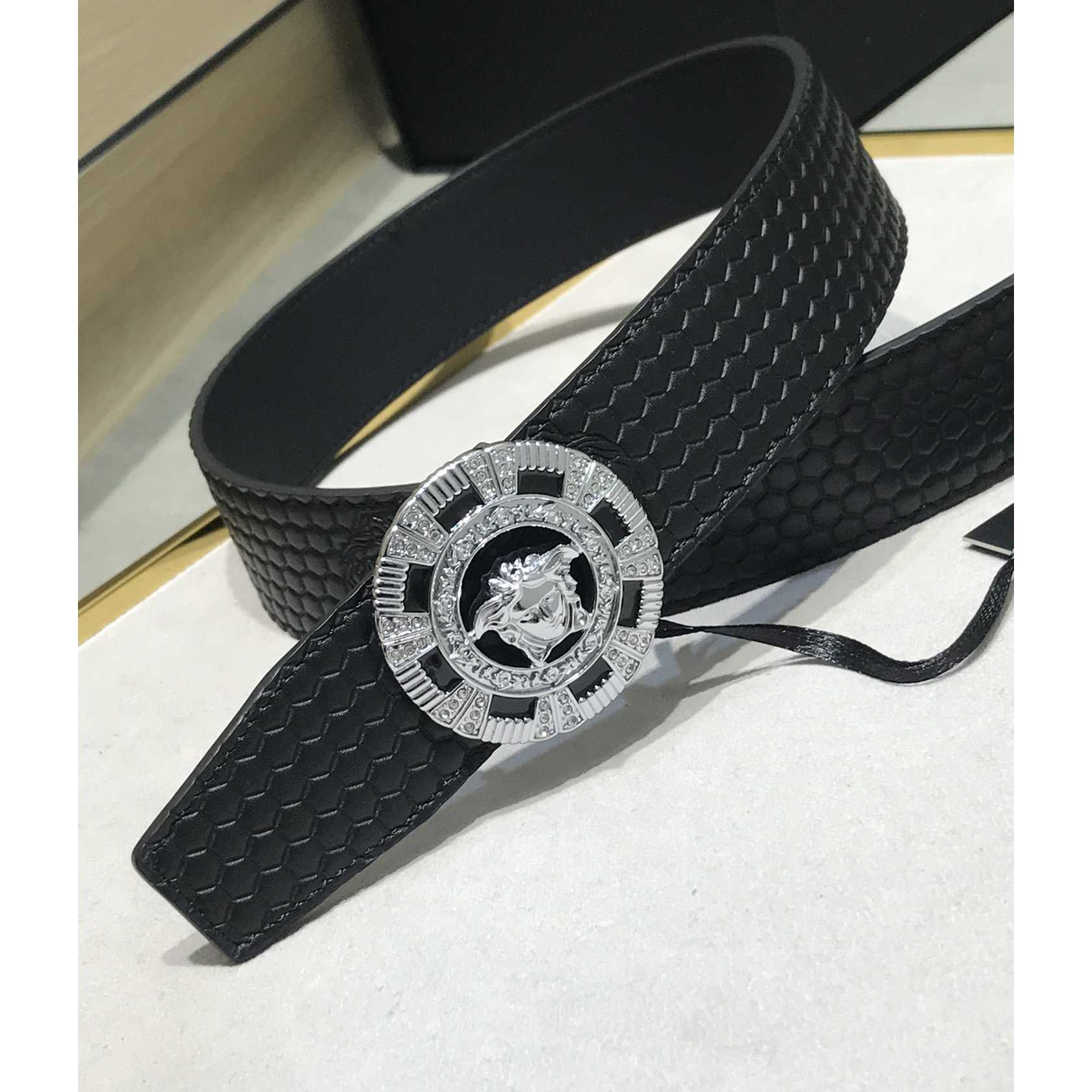 Versace Medusa Leathre Belt    39mm - DesignerGu