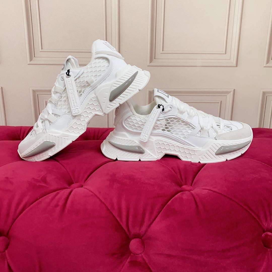 Dolce & Gabbana Mixed-Material Airmaster Sneakers - DesignerGu