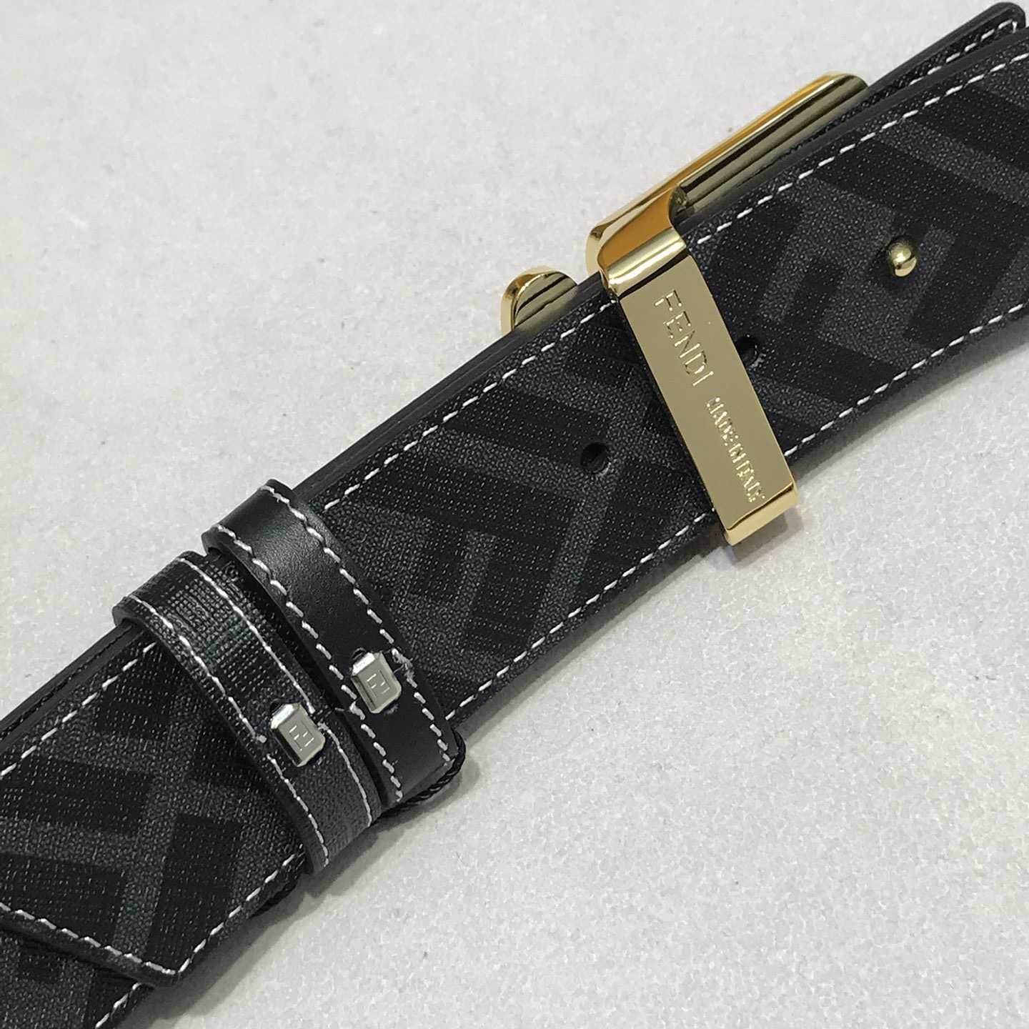 Fendi Black Leather Belt - DesignerGu