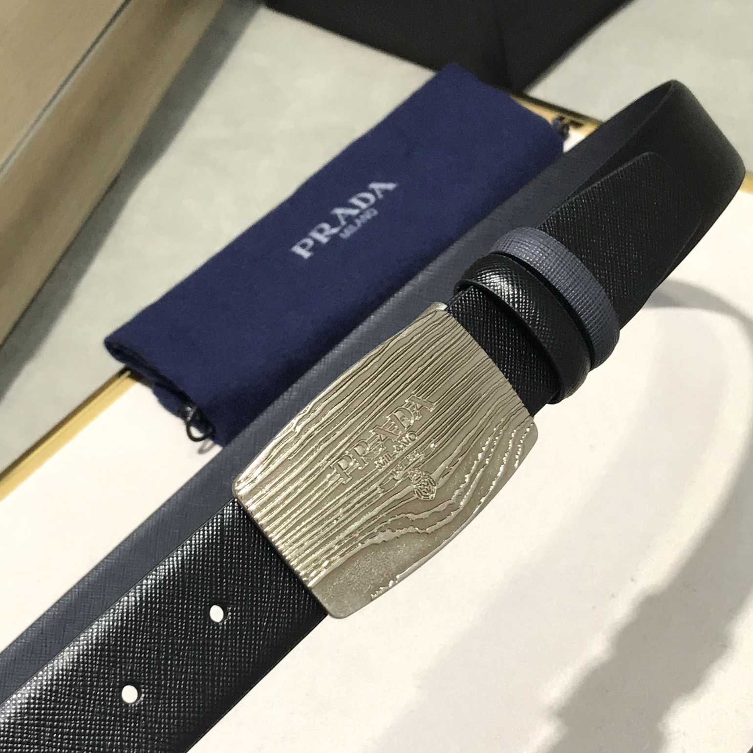 Prada Leather Belt - DesignerGu