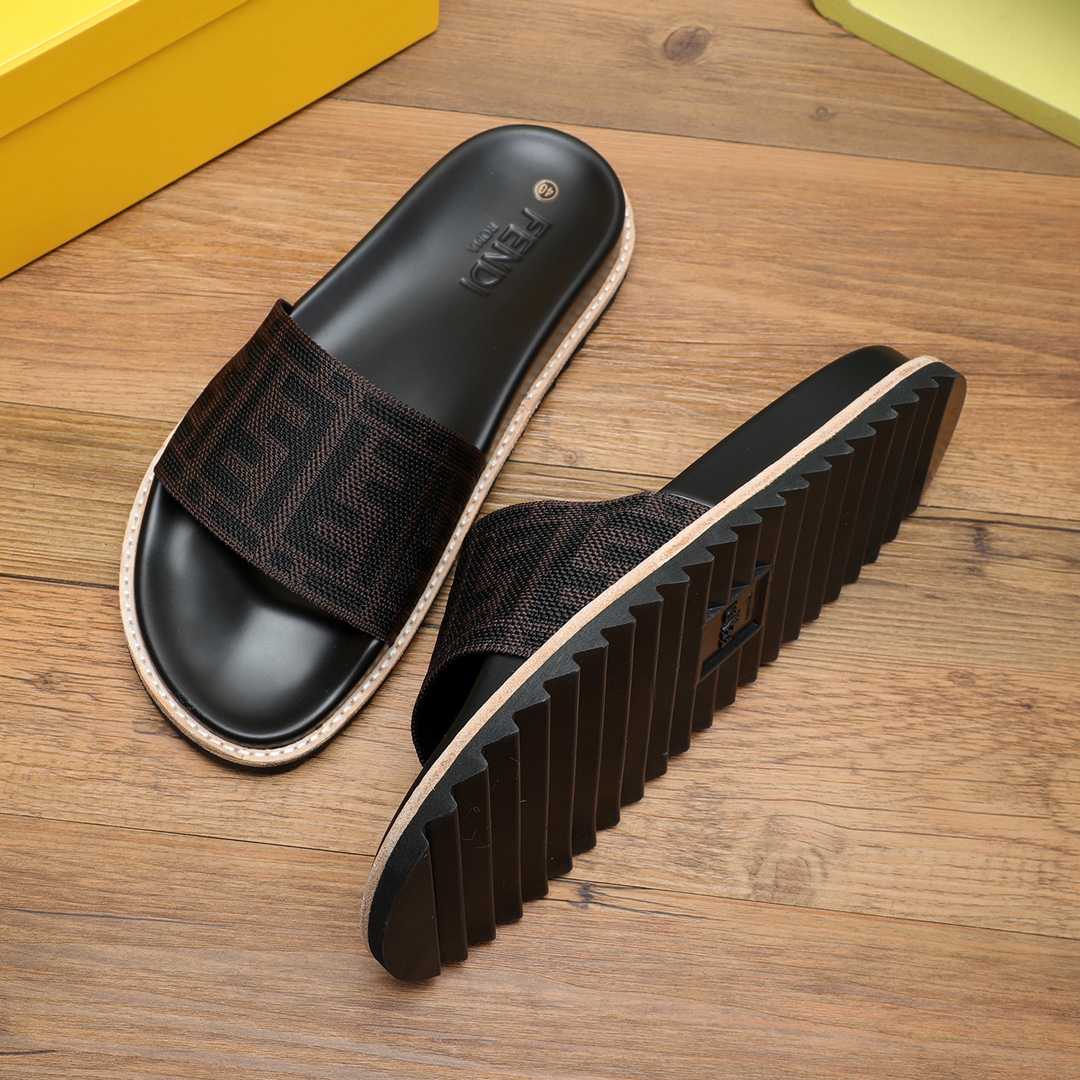 Fendi FF Logo Slides - DesignerGu