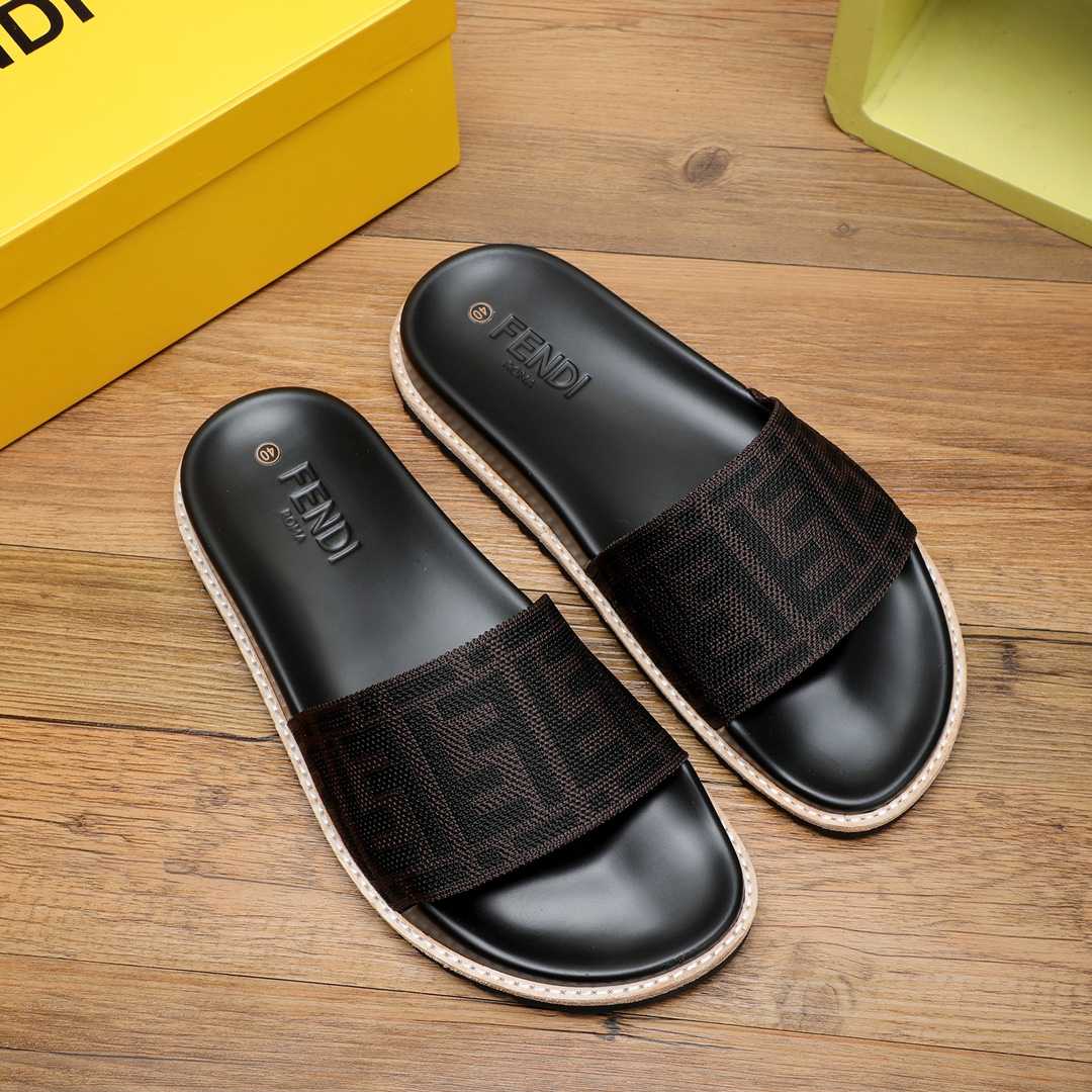 Fendi FF Logo Slides - DesignerGu