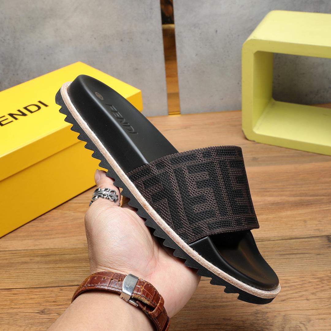 Fendi FF Logo Slides - DesignerGu