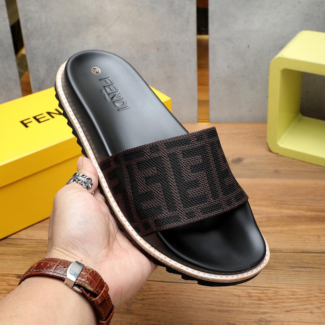 Fendi FF Logo Slides - DesignerGu