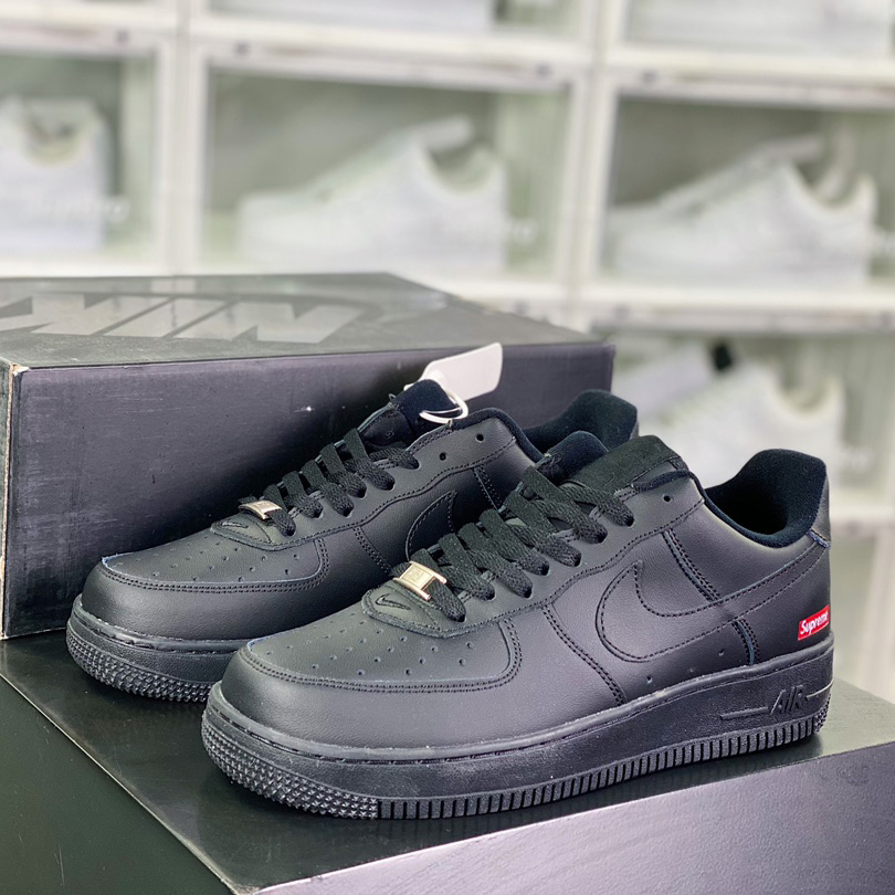 Supreme x Nike Air Force 1 Low 2020"Black"Sneaker    CU9225-001 - DesignerGu