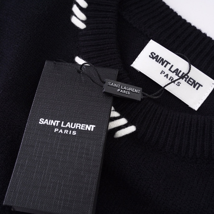 Saint Laurent Heart Sweater - DesignerGu