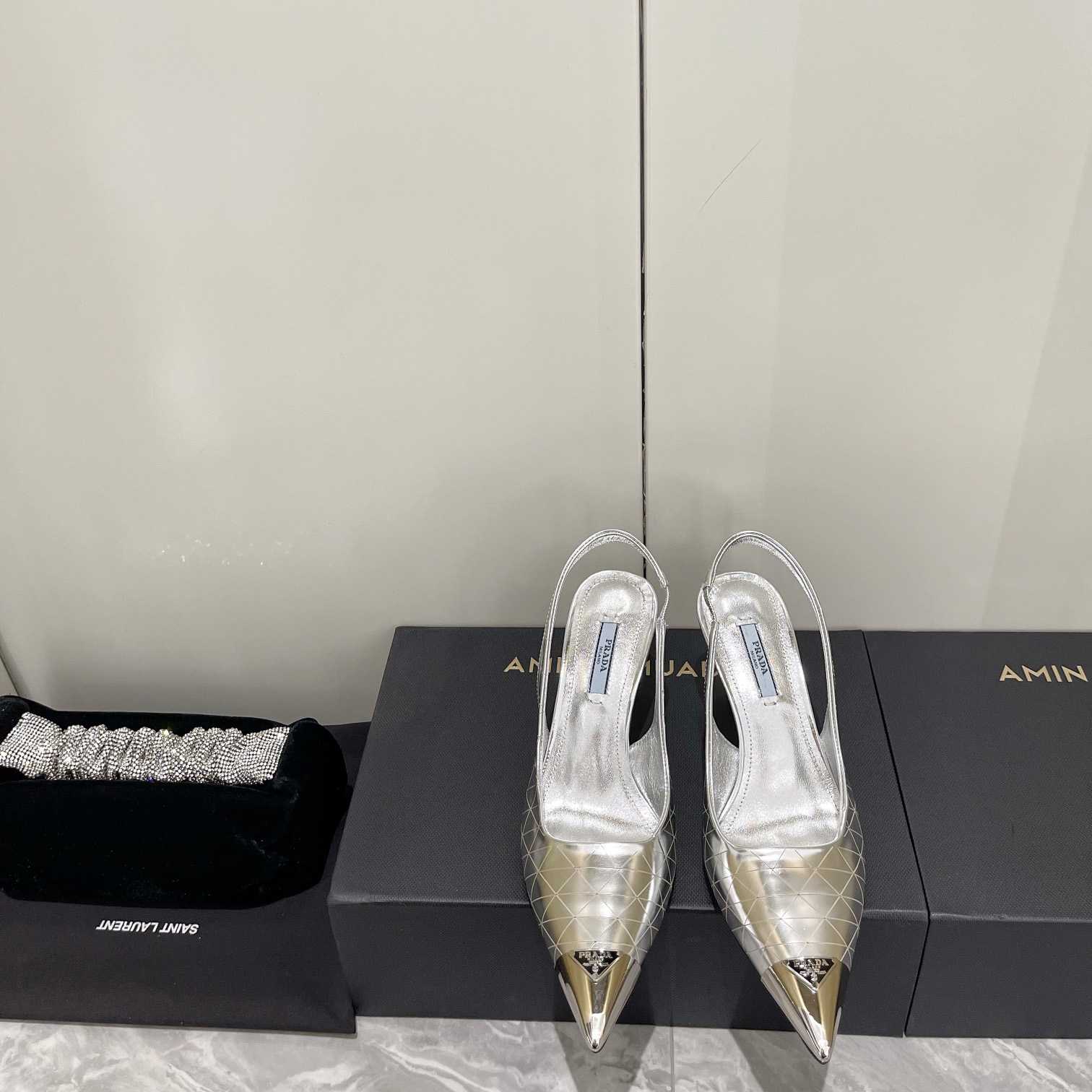 Prada 75mm Slingback Pump - DesignerGu