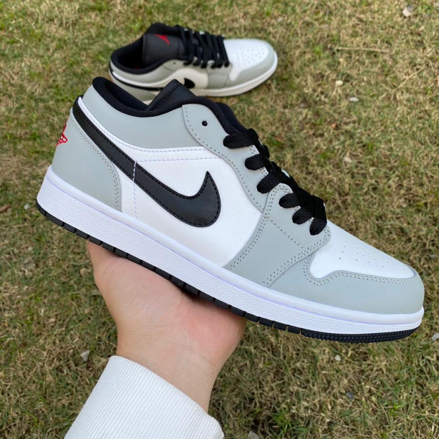 Air Jordan 1 Low “Light Smoke Grey” Sneaker   553558-030 - DesignerGu