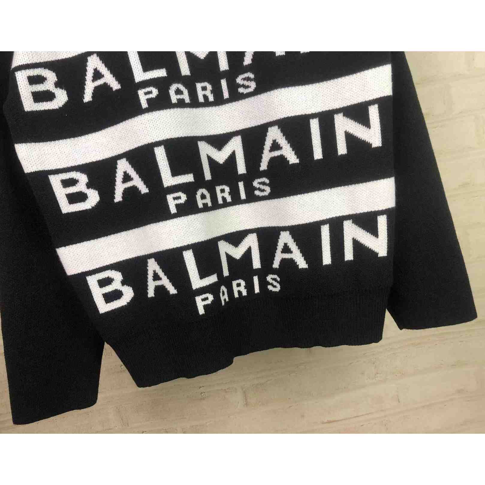 Balmain Wool-blend Crew-neck Sweater - DesignerGu