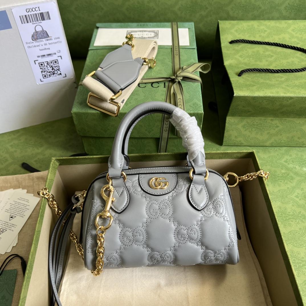 Gucci GG Matelassé Mini Bag(19*13*11cm) - DesignerGu