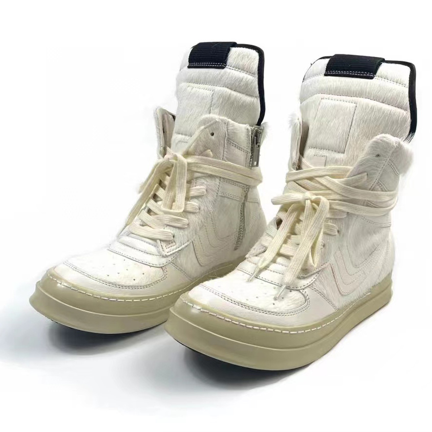 Rick Owens Dunks High-Top Sneakers - DesignerGu