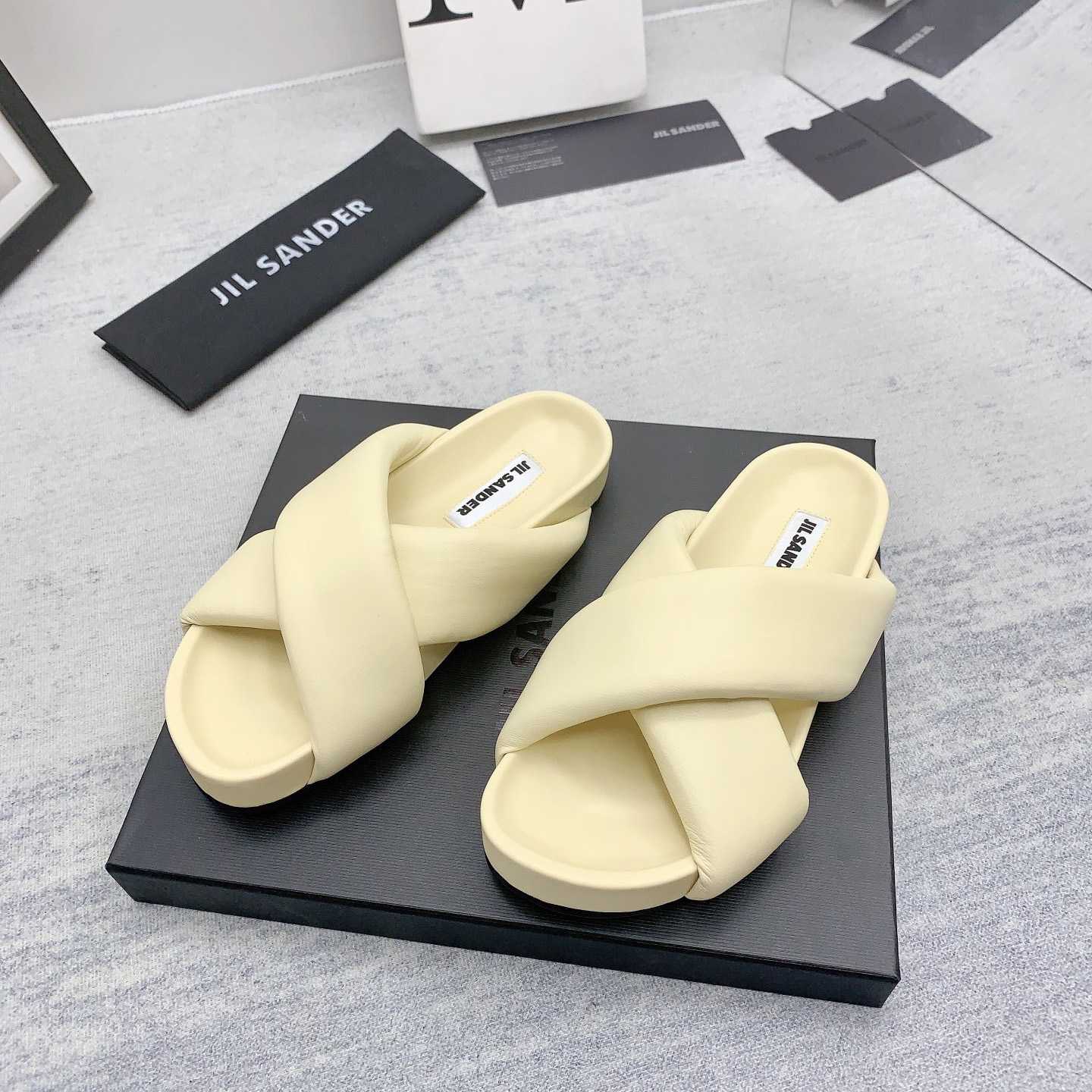 JIl Sander Padded Slides - DesignerGu