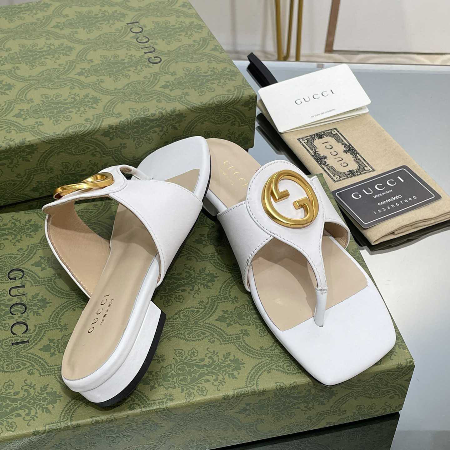 Gucci Women's Gucci Blondie Thong Sandal - DesignerGu