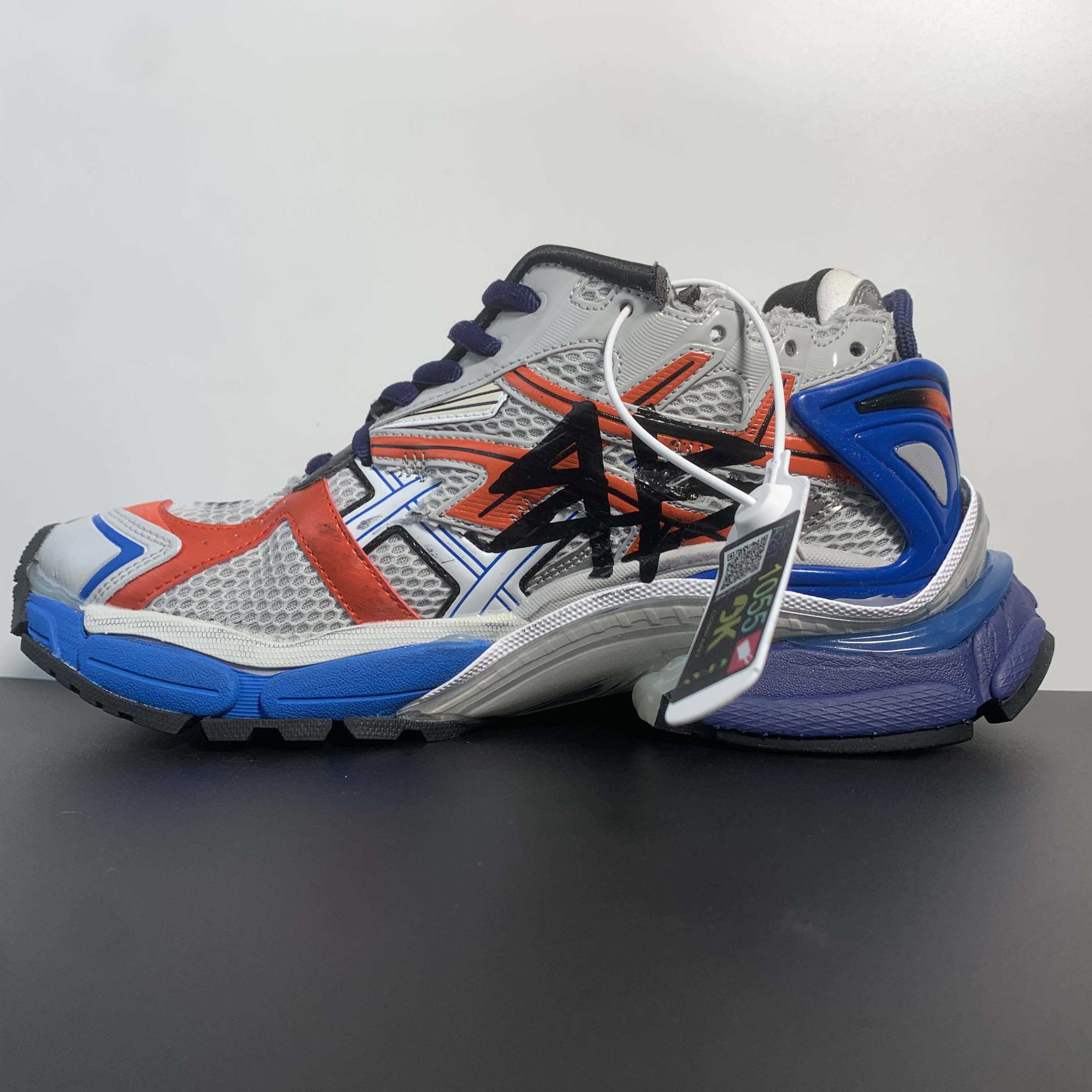 Balenciaga Runner Graffiti Sneaker In Blue - DesignerGu