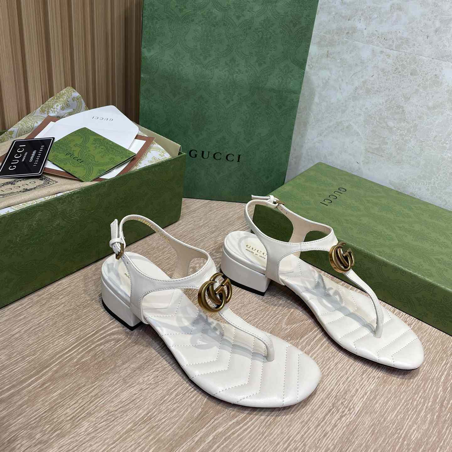 Gucci Women's Double G Sandal - DesignerGu