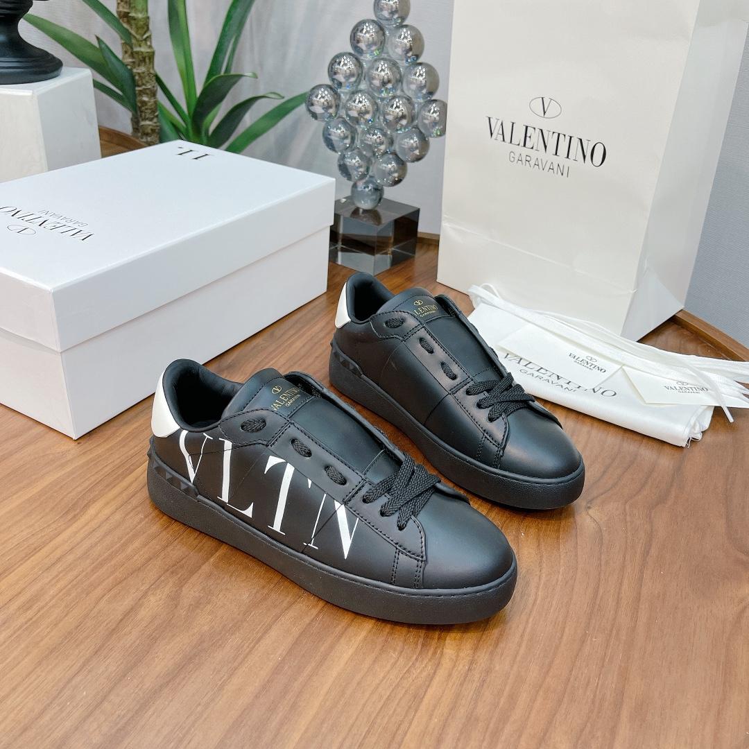 Valenti Open Sneaker With VLTN Print - DesignerGu