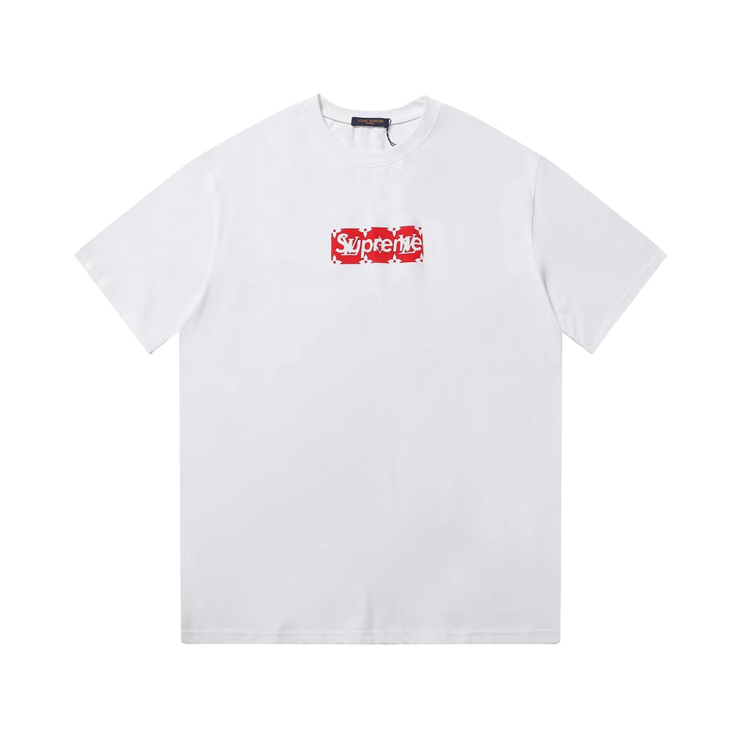 Supreme x Louis Vuitton Box Logo T-Shirt - DesignerGu