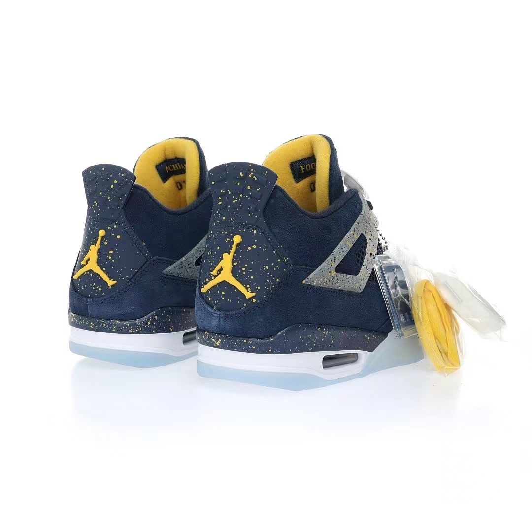 Nike Air Jordan 4 Retro PEUniversity of Michigan Sneaker      Ct8532-148 - DesignerGu