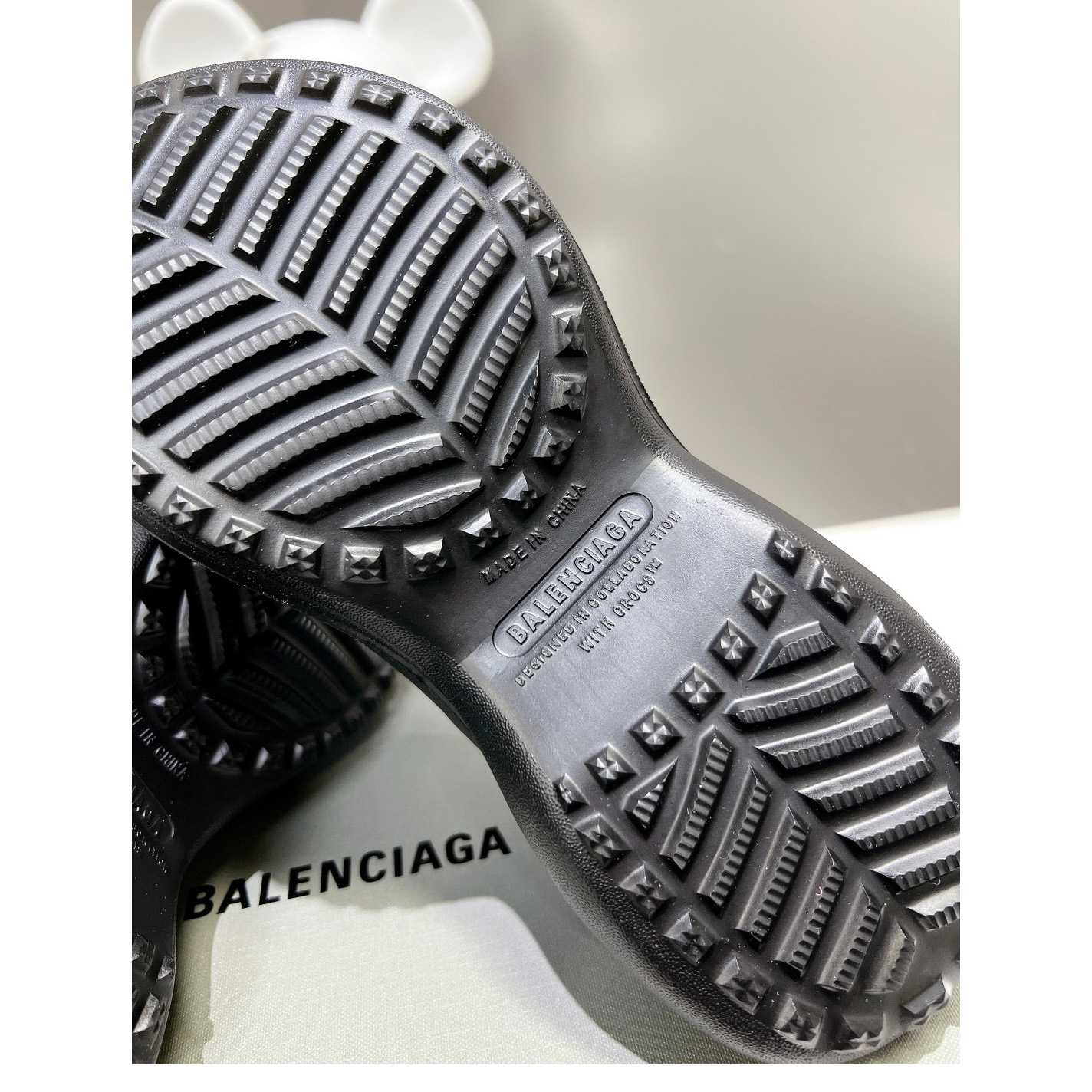 Balenciaga Women's Pool Crocs™ Slide Sandal In Black  - DesignerGu