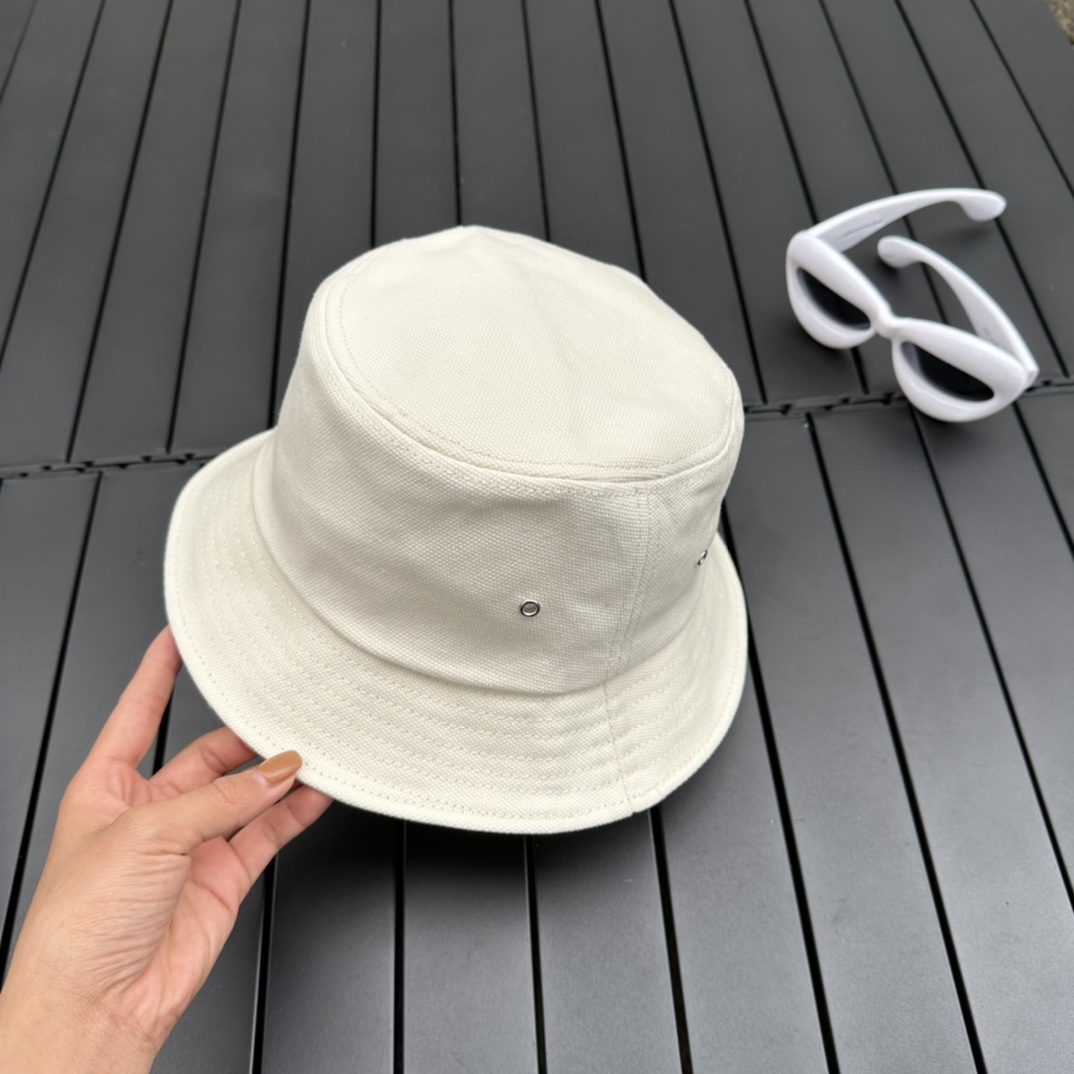 Fendi Lunar New Year Capsule White Fabric Bucket Hat - DesignerGu