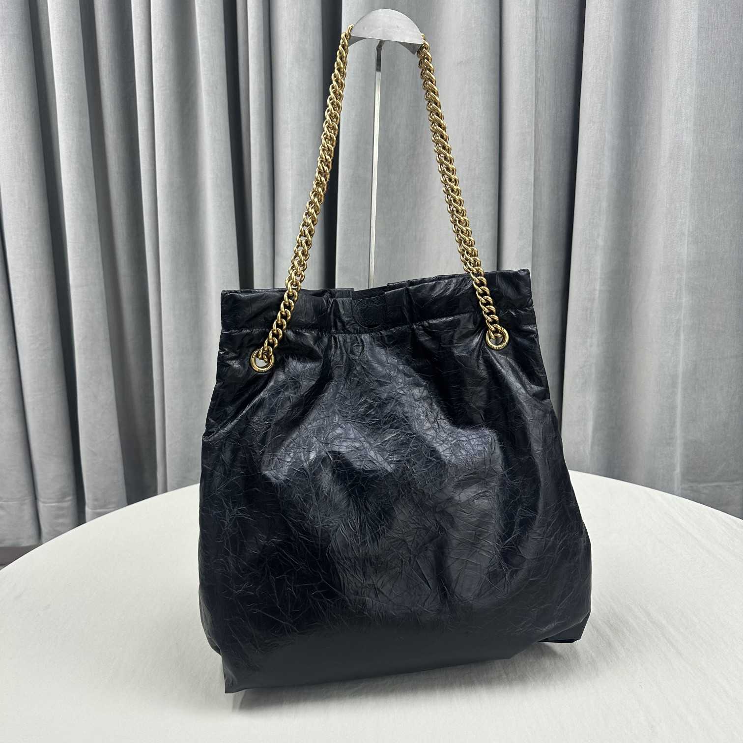 Balenciaga Women's Crush Medium Tote Bag In Black(39-46-14cm) - DesignerGu