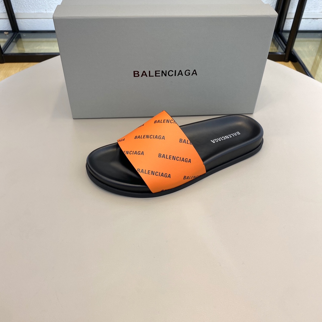 Balenciaga Logo Slide Sandal  - DesignerGu