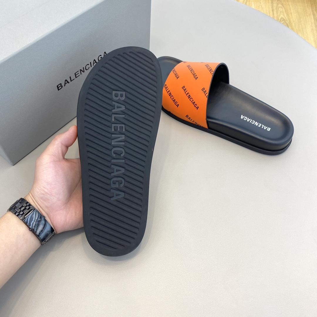 Balenciaga Logo Slide Sandal  - DesignerGu