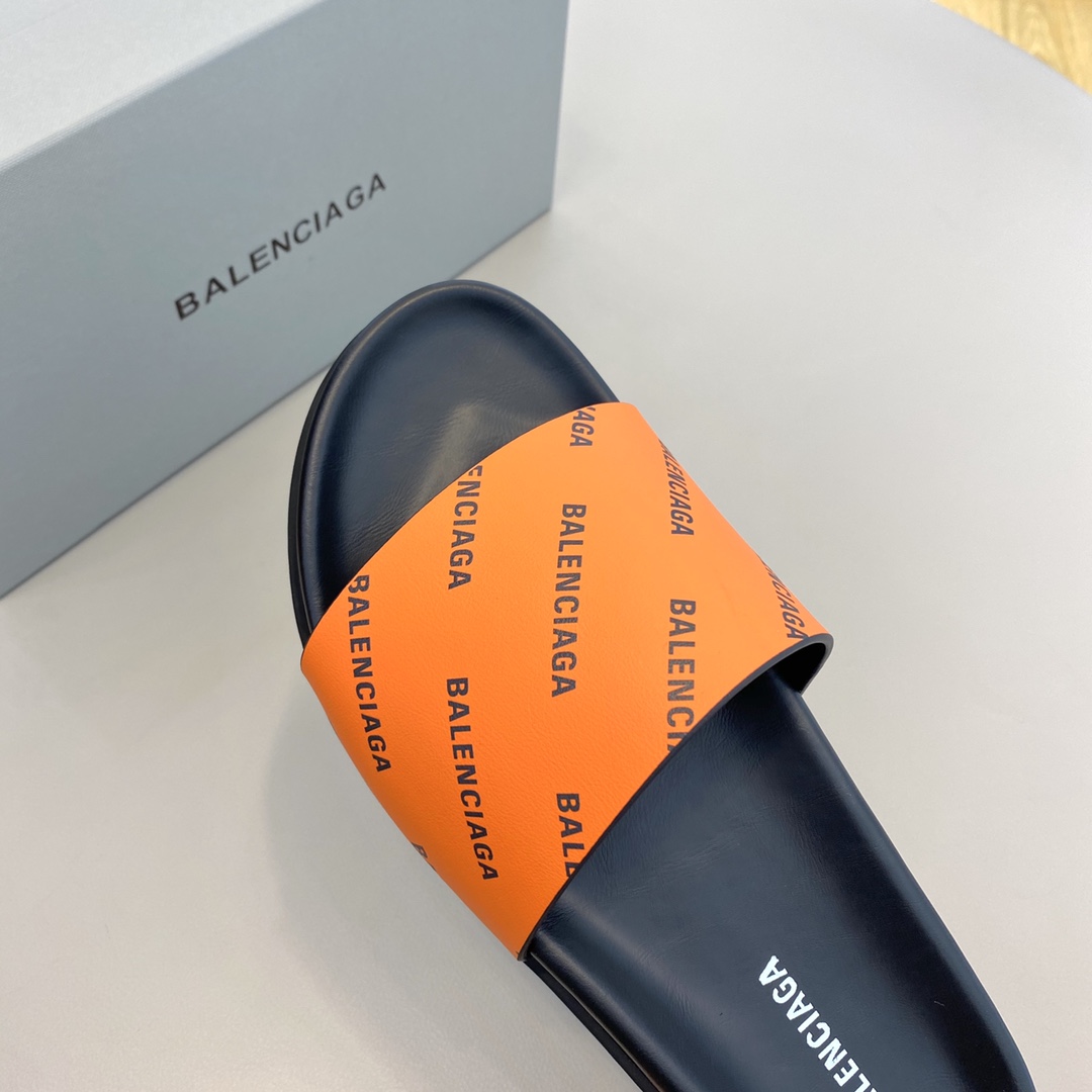 Balenciaga Logo Slide Sandal  - DesignerGu