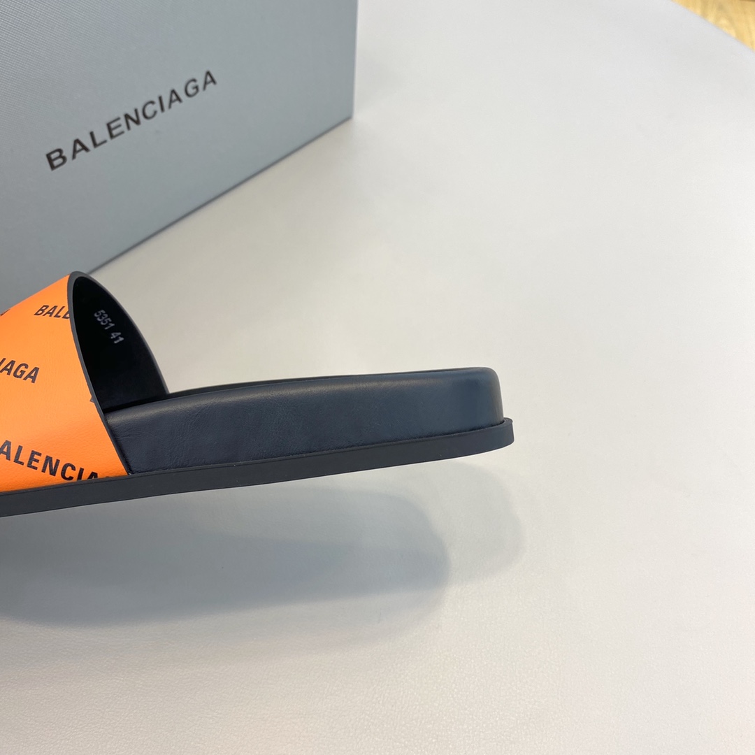 Balenciaga Logo Slide Sandal  - DesignerGu