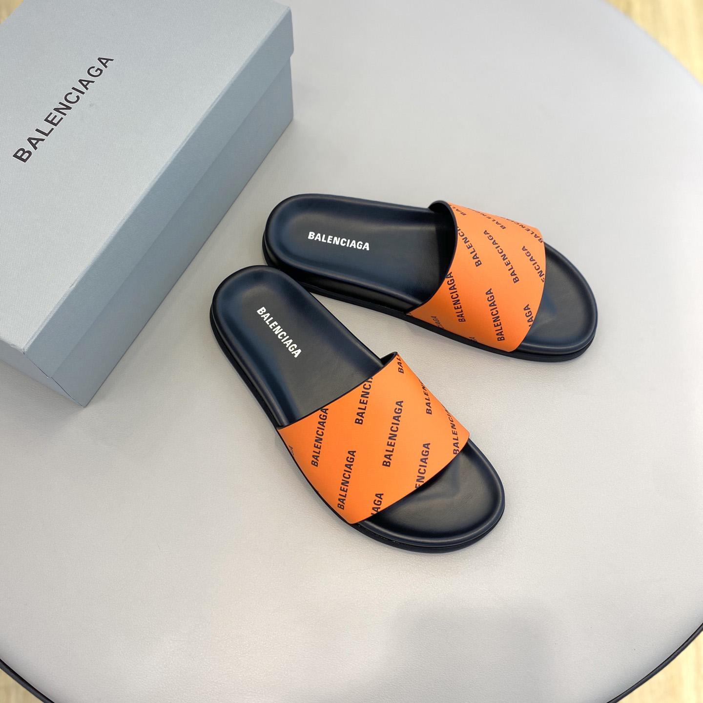 Balenciaga Logo Slide Sandal  - DesignerGu