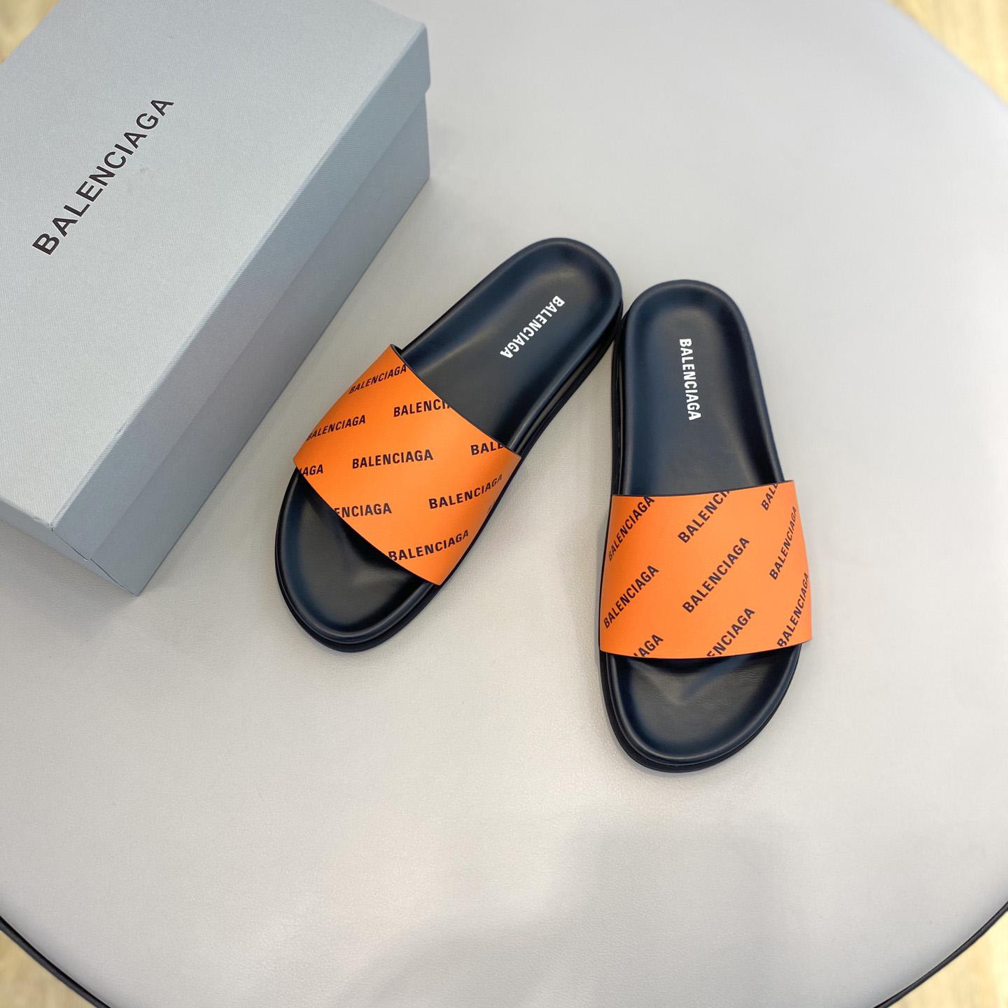 Balenciaga Logo Slide Sandal  - DesignerGu