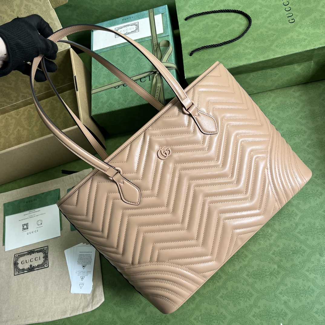 Gucci GG Marmont Large Tote Bag(38.5-29-14cm) - DesignerGu