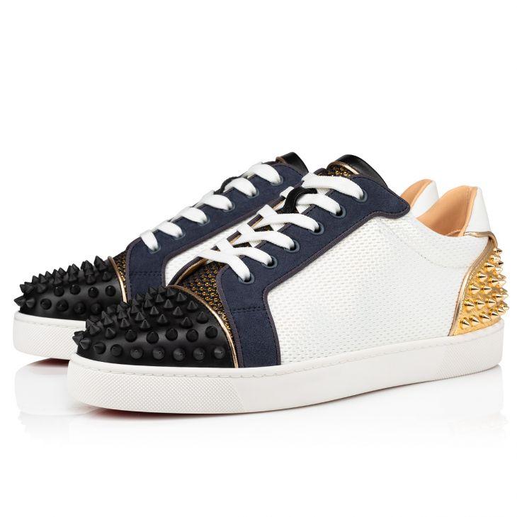 Christian Louboutin Seavaste 2 Low-Top Sneakers - King fabric And Spikes - Multicolor - DesignerGu