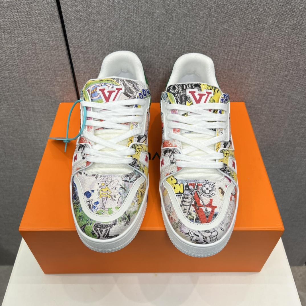 Louis Vuitton LV Trainer Sneaker     - DesignerGu