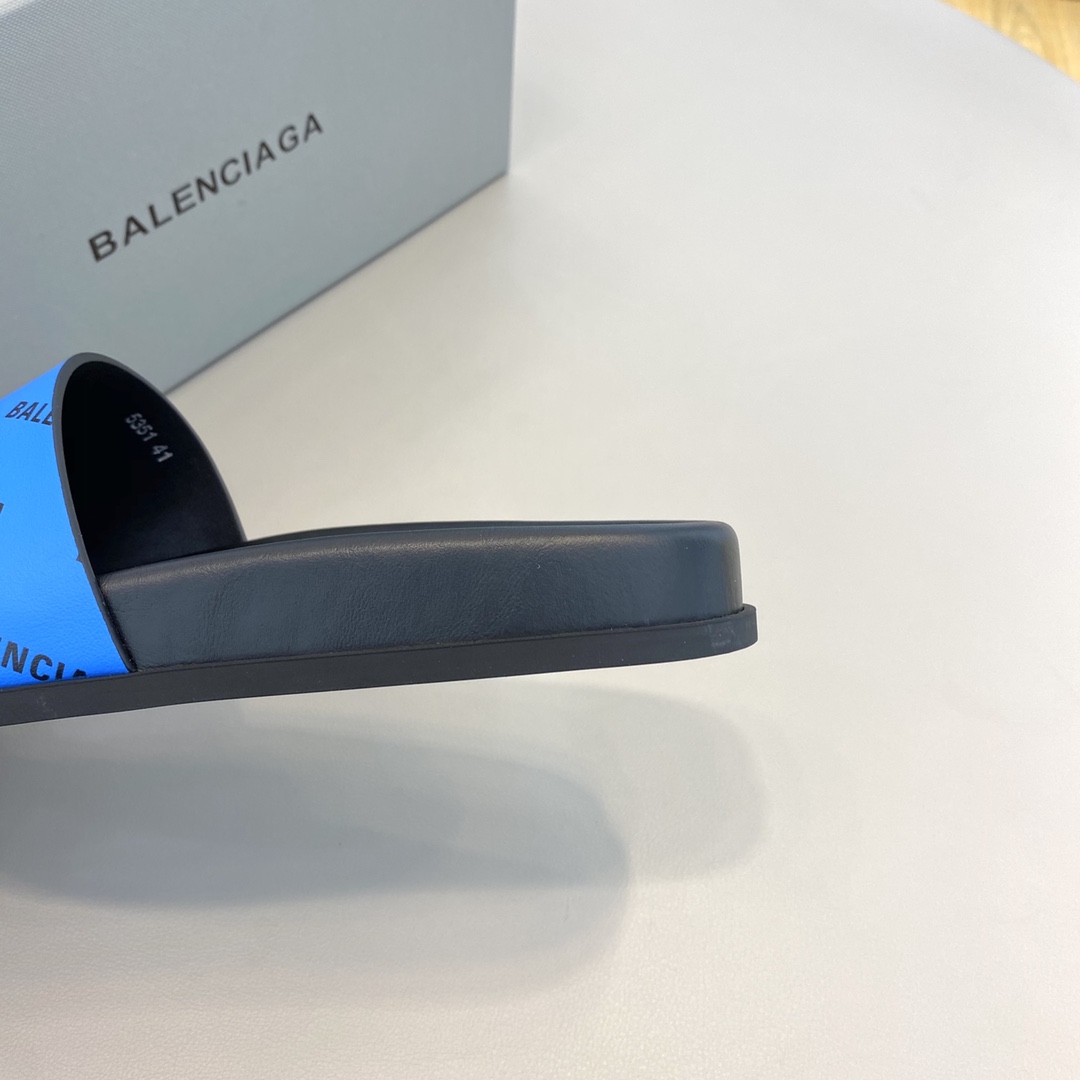 Balenciaga Logo Slide Sandal  - DesignerGu