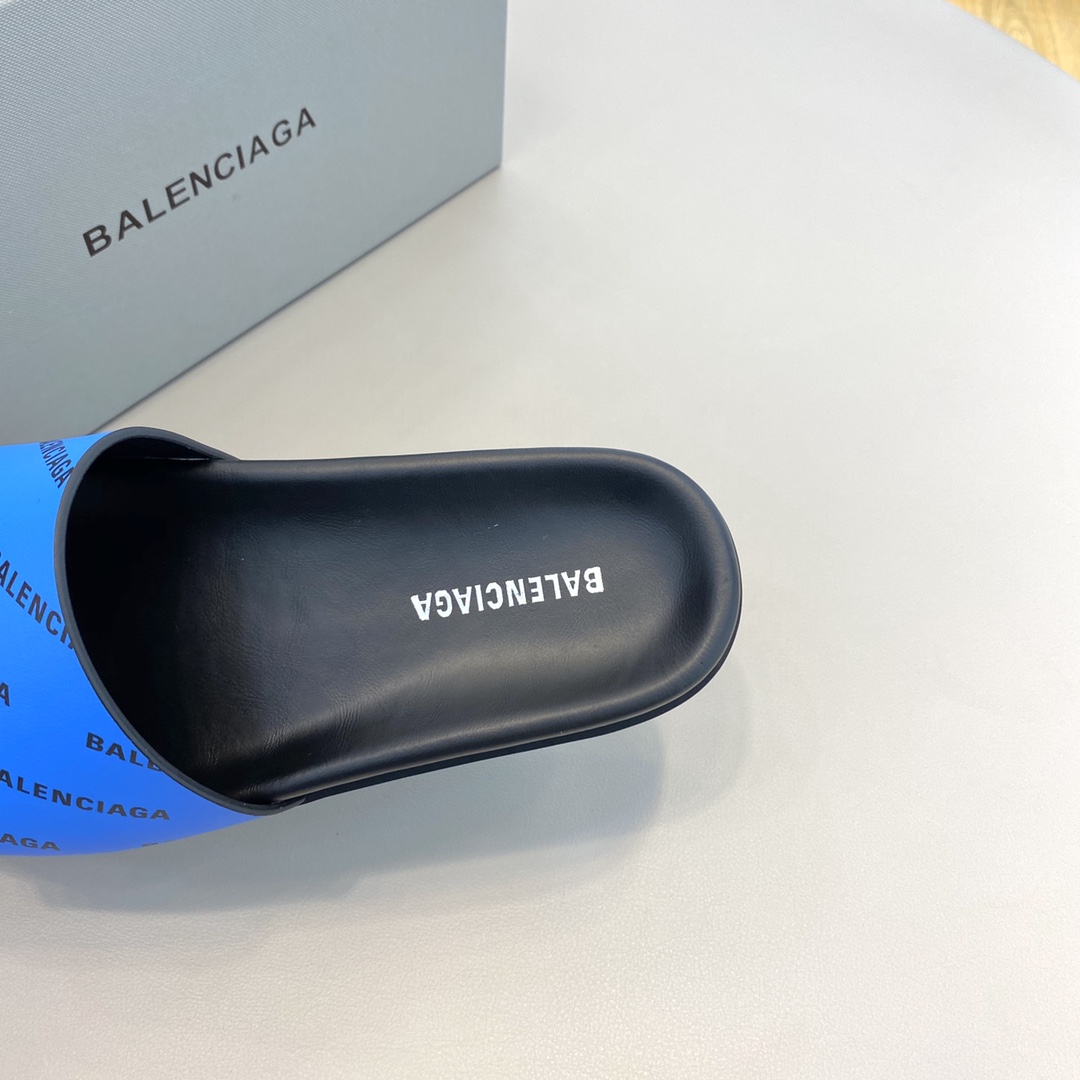 Balenciaga Logo Slide Sandal  - DesignerGu