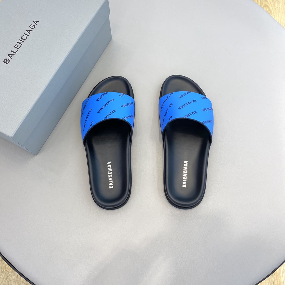 Balenciaga Logo Slide Sandal  - DesignerGu