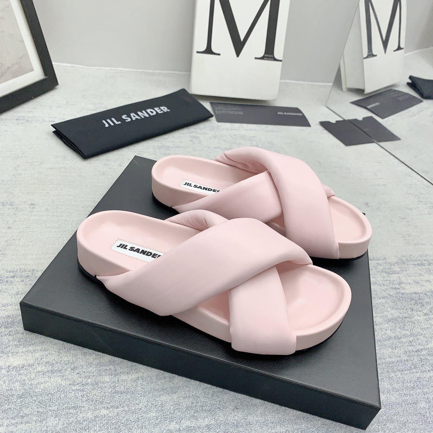 JIl Sander Padded Slides - DesignerGu